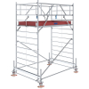 Aluminiowe rusztowanie jezdne Krause STABILO 500 (2,50 × 1,50 m) – wysokość robocza 4,5–14,5 m